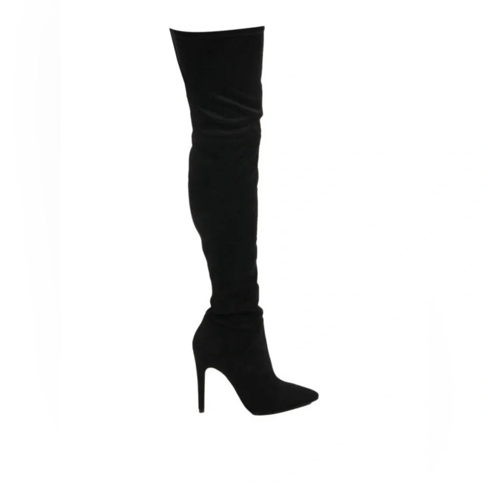 Kendall + Kylie “Kayla” Thigh-High Suede Boots – Size 9, Burgundy or Black (NWT)